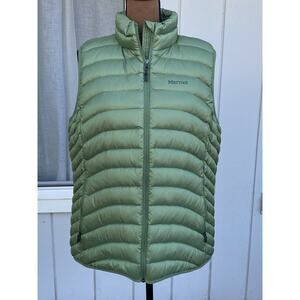 Marmot Women's Aruna Vine Green Down‎ Vest Size XL 600 Fill Water Repellent